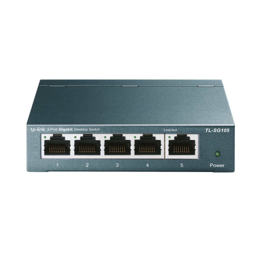 TP-Link TL-SG105 network switch on a white background